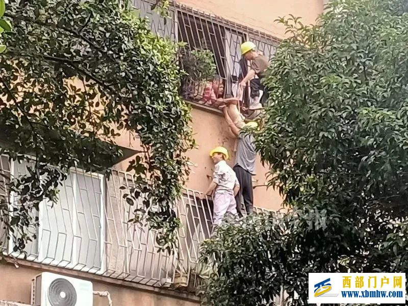 紧急!柳州两岁男孩悬在4楼防盗网上挣扎,1,2,3……119(图1) 紧急!柳州两岁男孩悬在4楼防盗网上挣扎,1,2,3……119(图1)