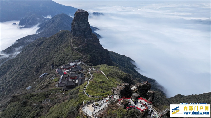 贵州梵净山：春日云海雾凇如画卷(图6)