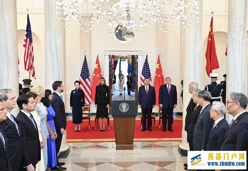 习近平出席美国总统特朗普在白宫举行的欢迎仪式(图5)