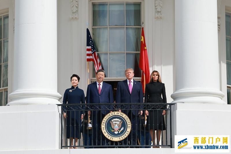 习近平出席美国总统特朗普在白宫举行的欢迎仪式(图11)